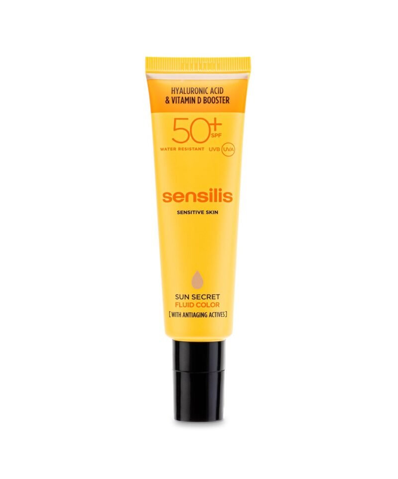 Sensilis Sun secret écran fluid teinté anti âge- Spf 50+Anti âge- 50Ml